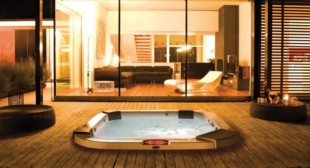 ג'קוזי על דק בחוץ SANTORINI