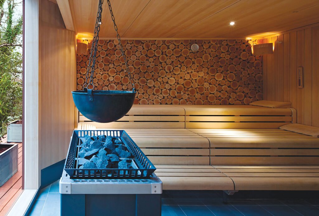 חדר סאונה יבשה וסאונה רטובה דגם Matteo Thun